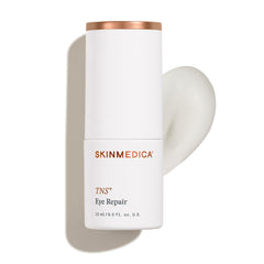 SkinMedica TNS Eye Repair Cream in new packaging for firmer under-eye skin.