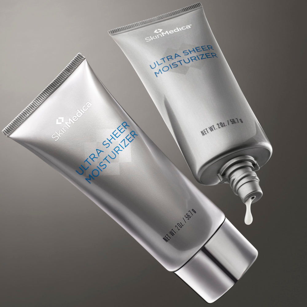2oz packaging of SkinMedica Ultra Sheer Moisturizer ready for travel