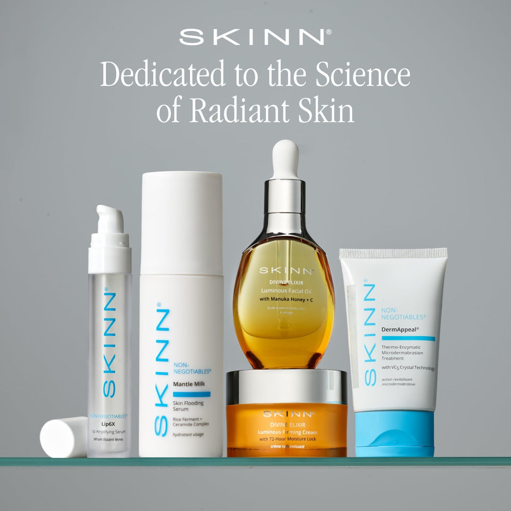 SKINN Lip care for women box highlighting hydration and subtle definition.