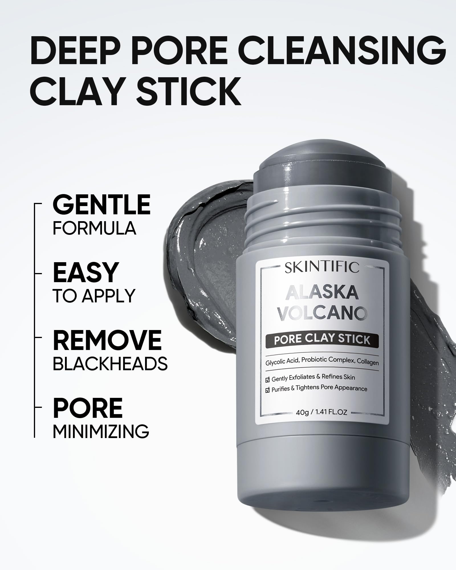 SKINTIFIC absorbe aceite hasta 2x para menos brillo.