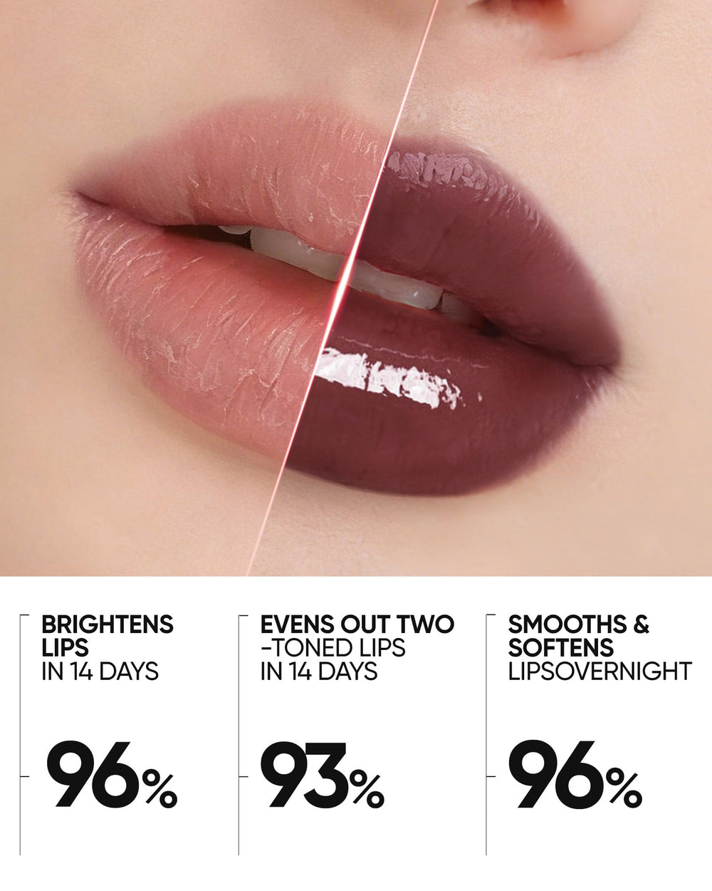 Acabado brillante en labios con Skintific, realza el brillo sin sensación grasa.