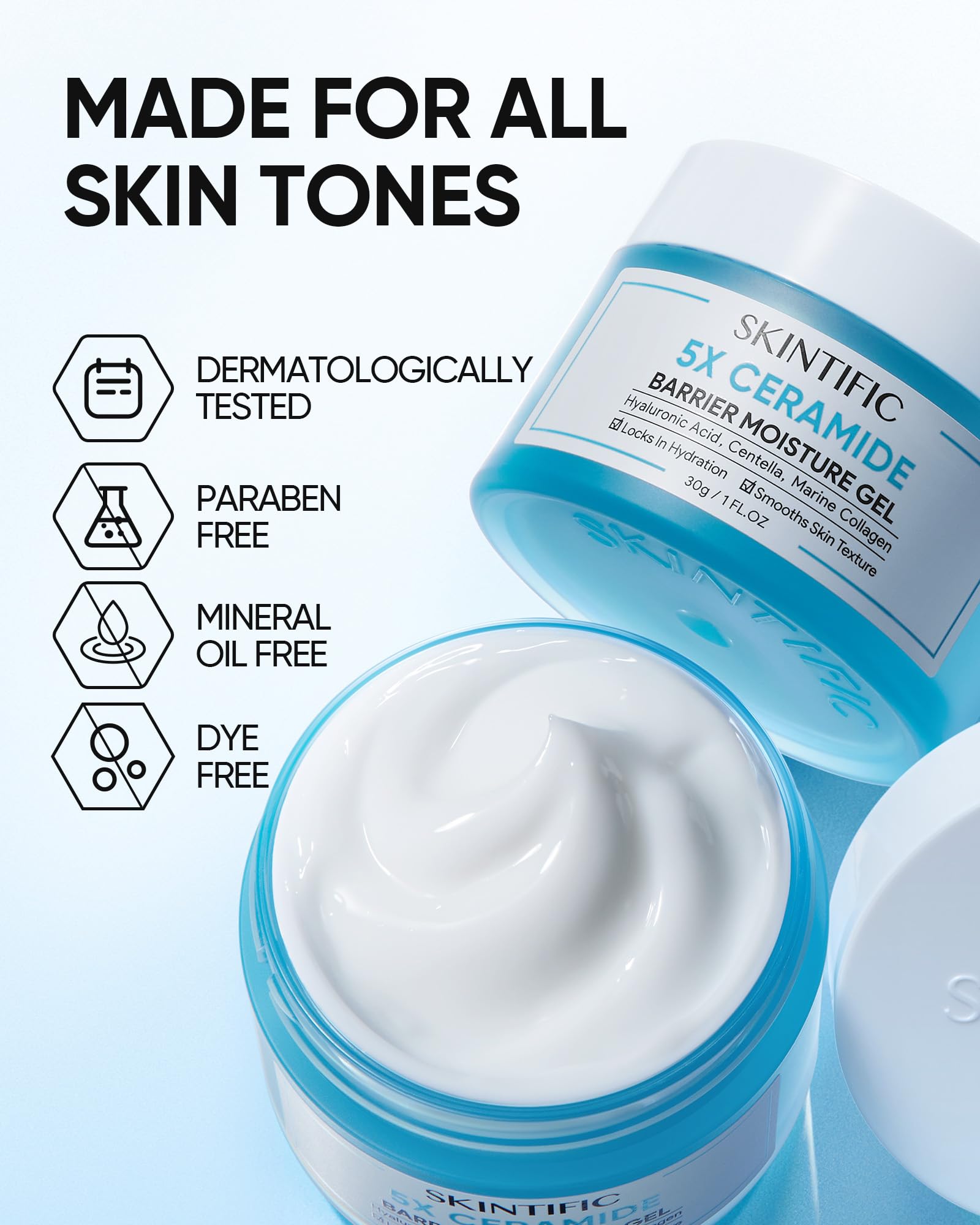 SKINTIFIC Daily Use non-comedogenic moisturizer supports clear pores