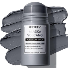 SKINTIFIC mascarilla arcilla volcánica en tubo para limpieza profunda de poros.