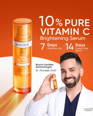 SKINTIFIC Vitamina C, tapa hermética, mantiene la fórmula fresca