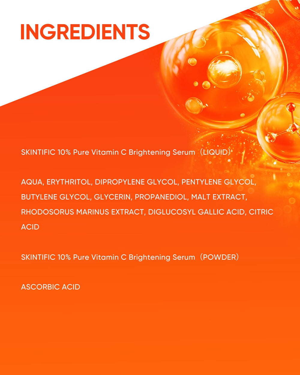 Aplicación diaria de SKINTIFIC Vitamina C tras la limpieza