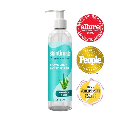 Skintimate 2-in-1 shave oil applied on skin delivering lightweight hydration