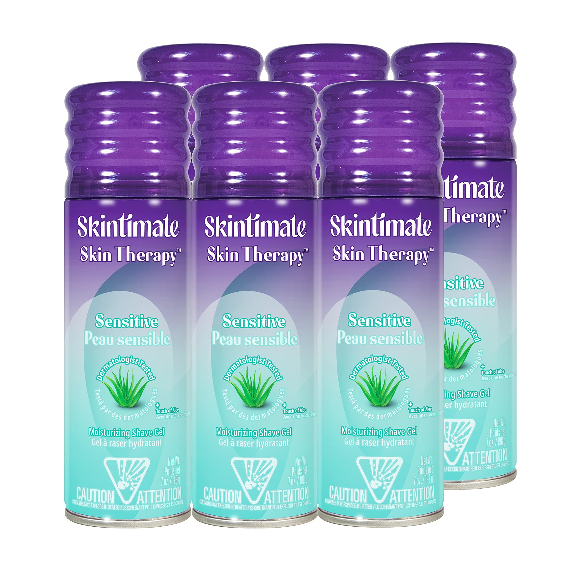 Skintimate Skin Therapy bottle showing hydration for sensitive skin.