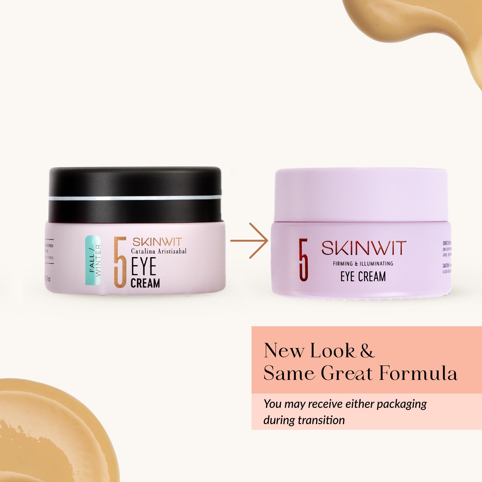 SkinWIT Eye Cream hyaluronic close-up emphasizes hydration and plumpness.