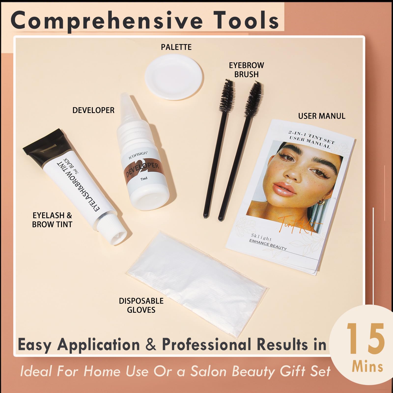 Sklight Lash Color Kit - aplicación rápida en 15 minutos con herramientas profesionales