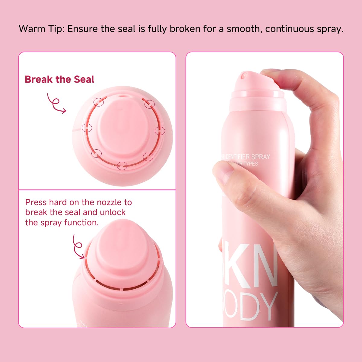 Skin prep with hair identifier spray for smoother dermaplaning results.