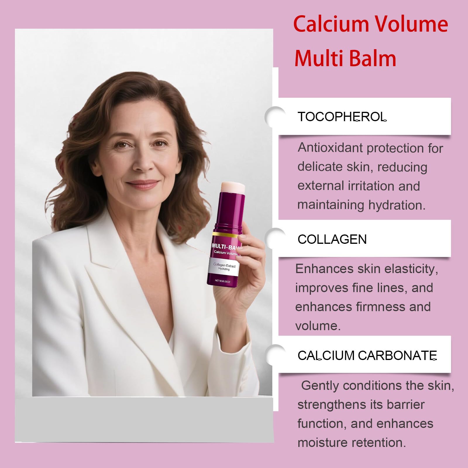 SKROSS Calcium Multi Balm: aplica suavemente en la palma para confort inmediato.