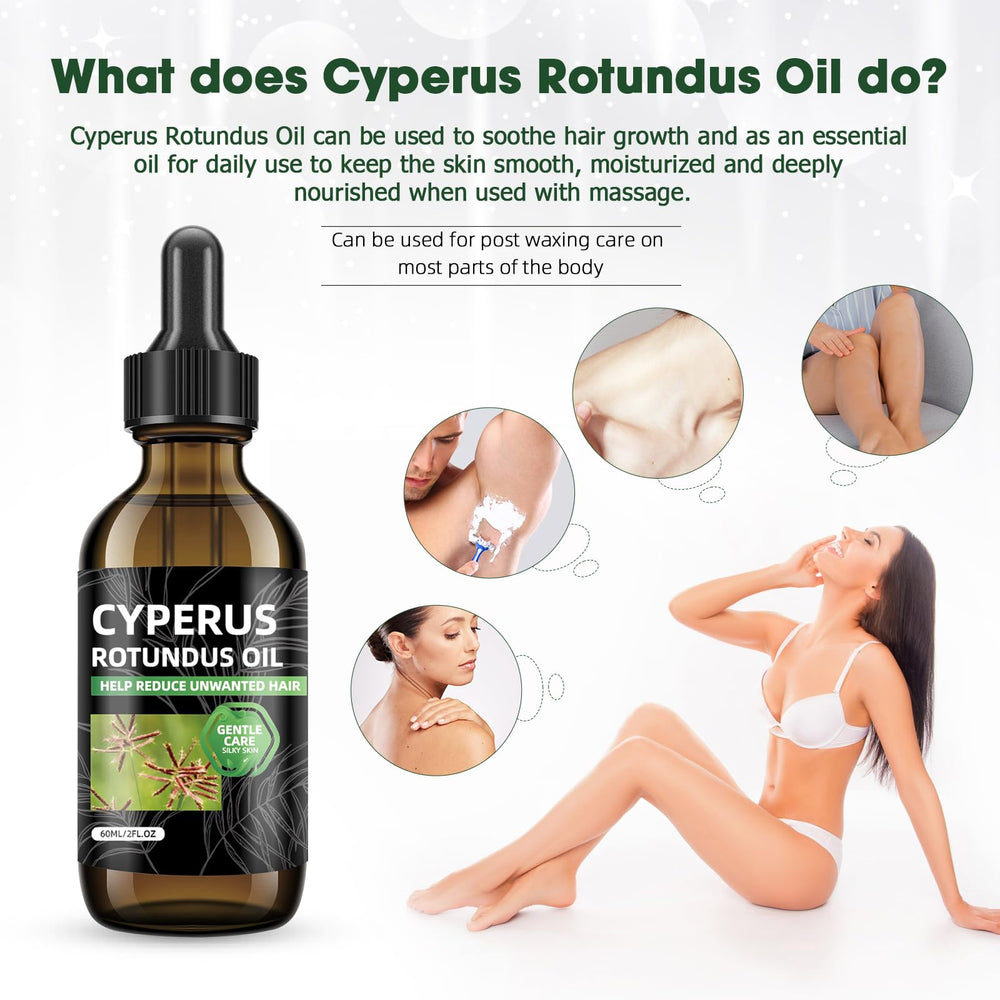 Hidratación profunda con aceite Cyperus Rotundus de SKSOYT para piel calmada