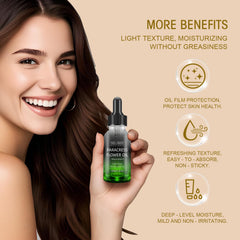 SKSOYT Botanical facial oil packaging highlights lightweight, all-skin-type care