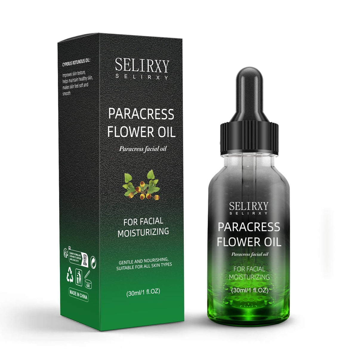 SKSOYT Organic Paracress Facial Oil bottle for daily nourishment and hydration