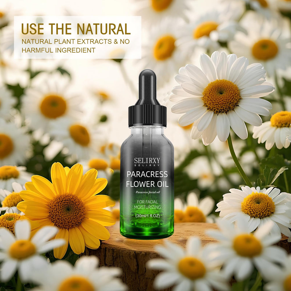 SKSOYT Paracress facial oil being applied shows quick absorption