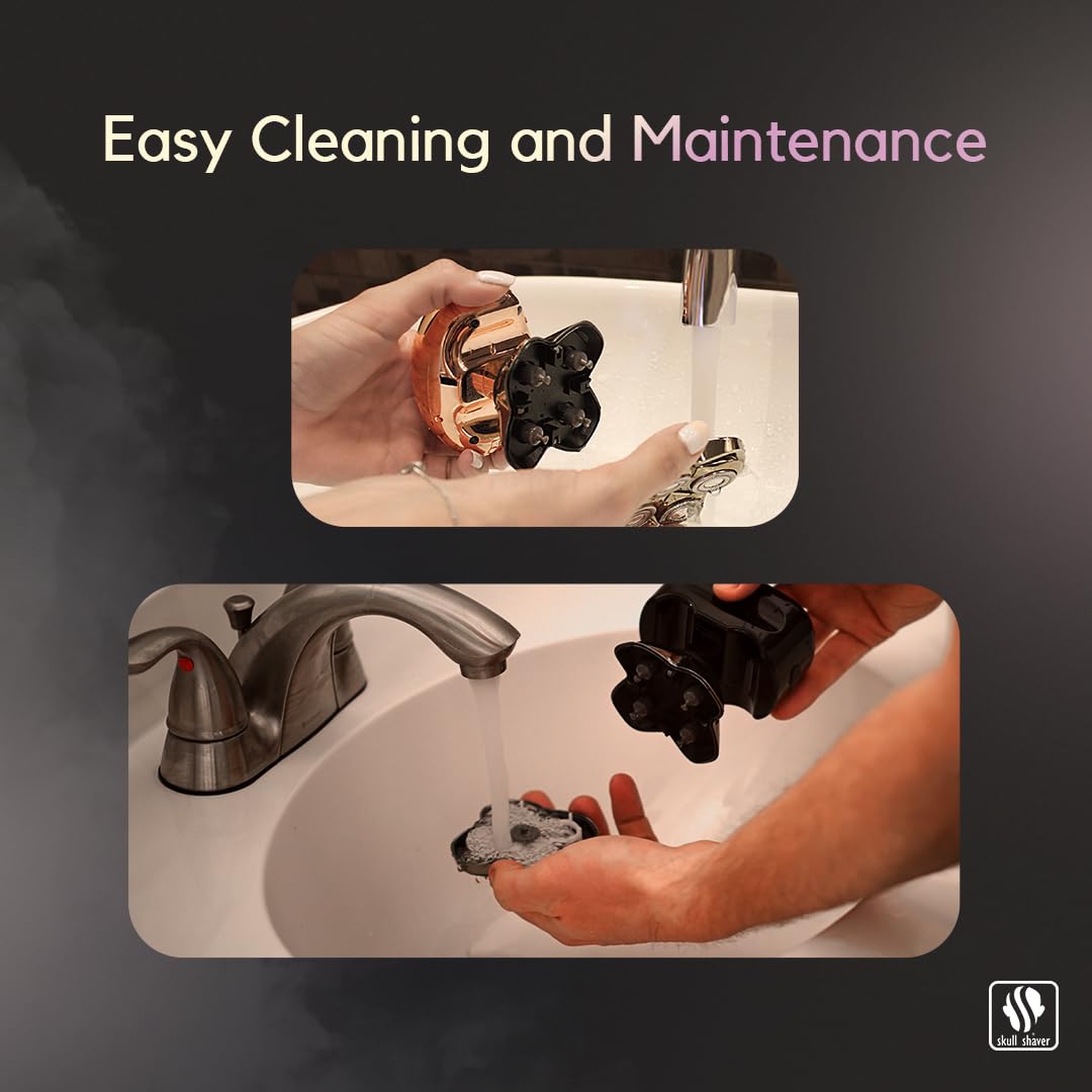 Easy-clean replacement head helps keep the shaver transmission mess-free