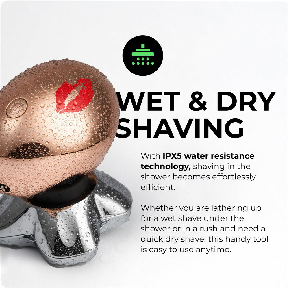 Skull Shaver Butterfly Kiss Pro dry use capture for on-the-go touch-ups