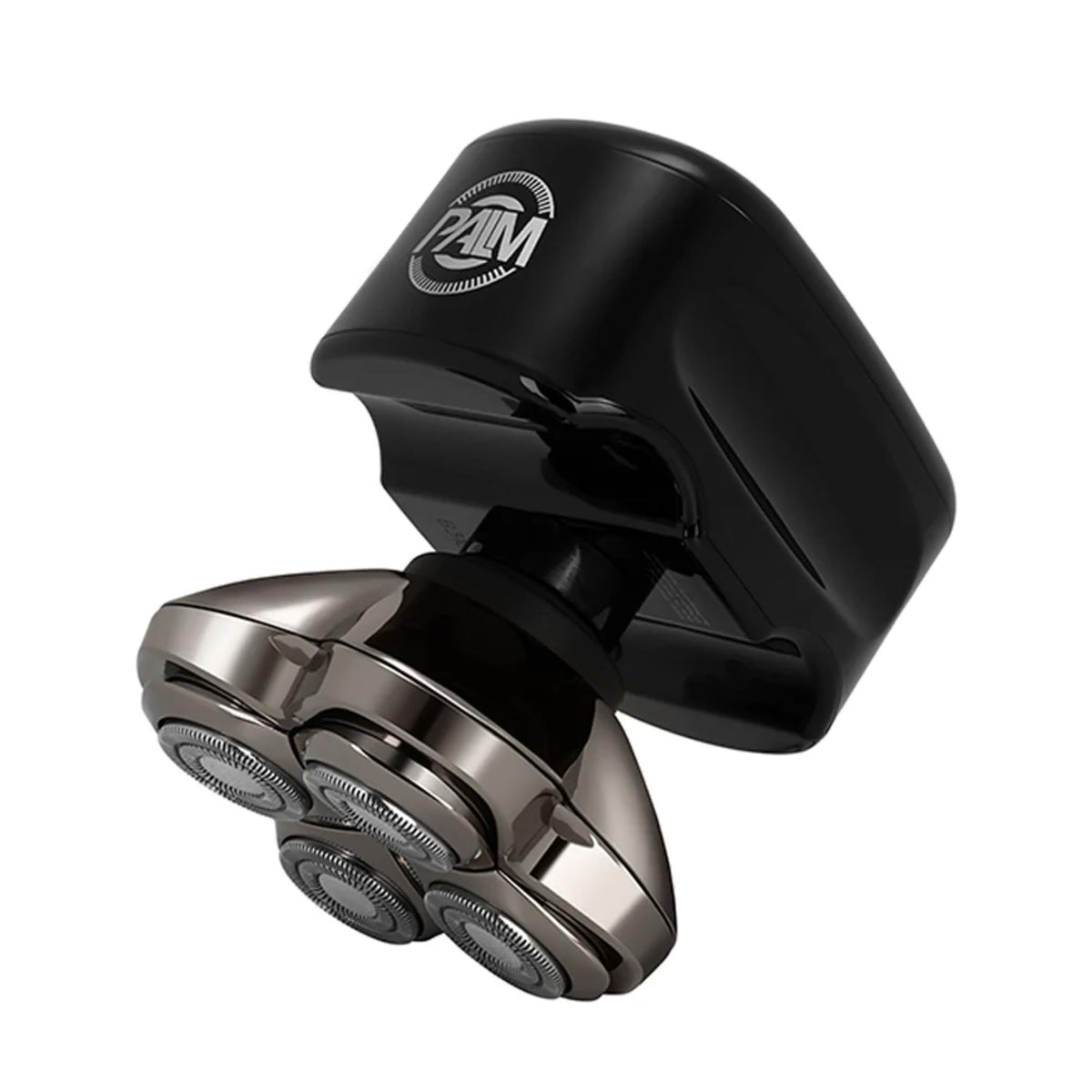 Skull Shaver Palm MX5 close-up of 4-head blades for precise head shaving