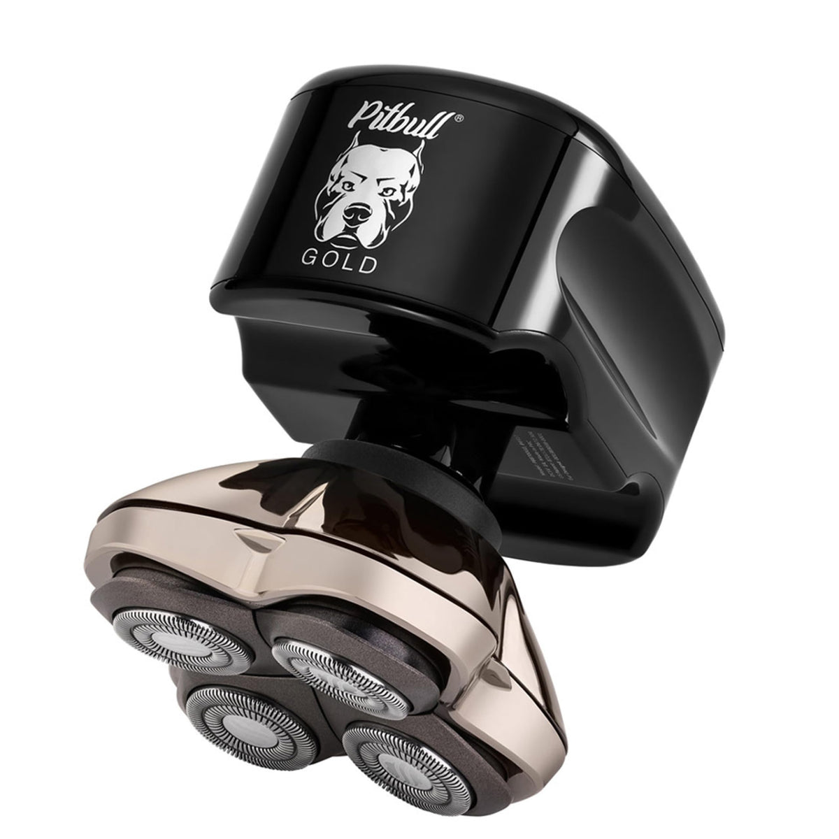 Skull Shaver Pitbull Gold Pro GX5 main shot demonstrates a complete grooming setup for head and face.