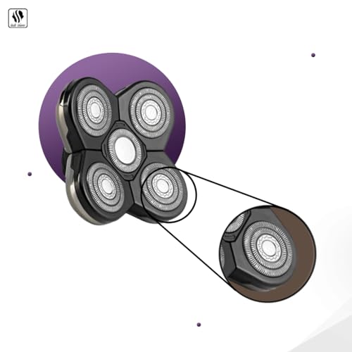 Skull Shaver Baron quick-twist lock system for fast blade swaps.