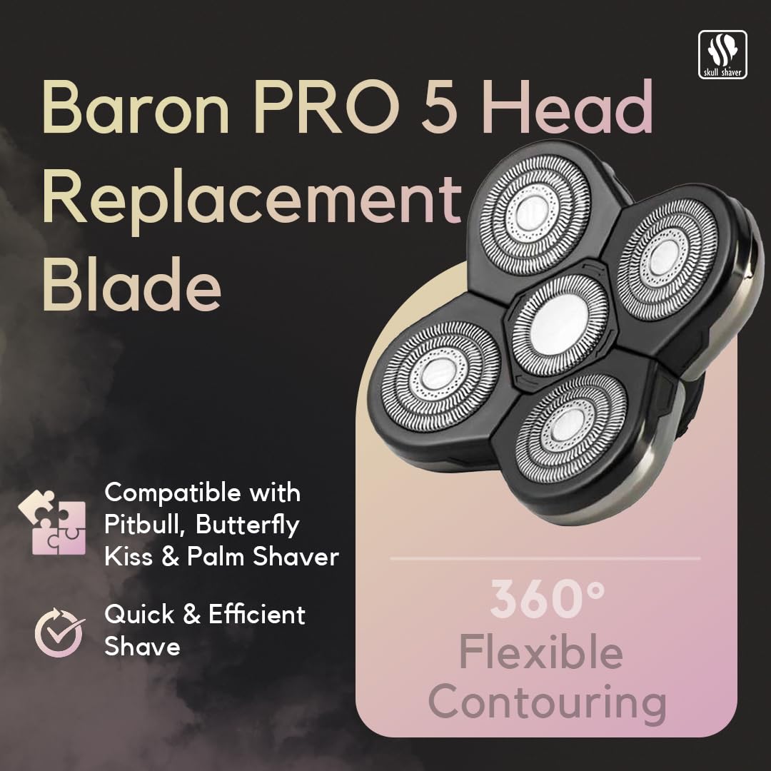 Skull Shaver Pitbull compatibility demonstrates versatile blade upgrades.