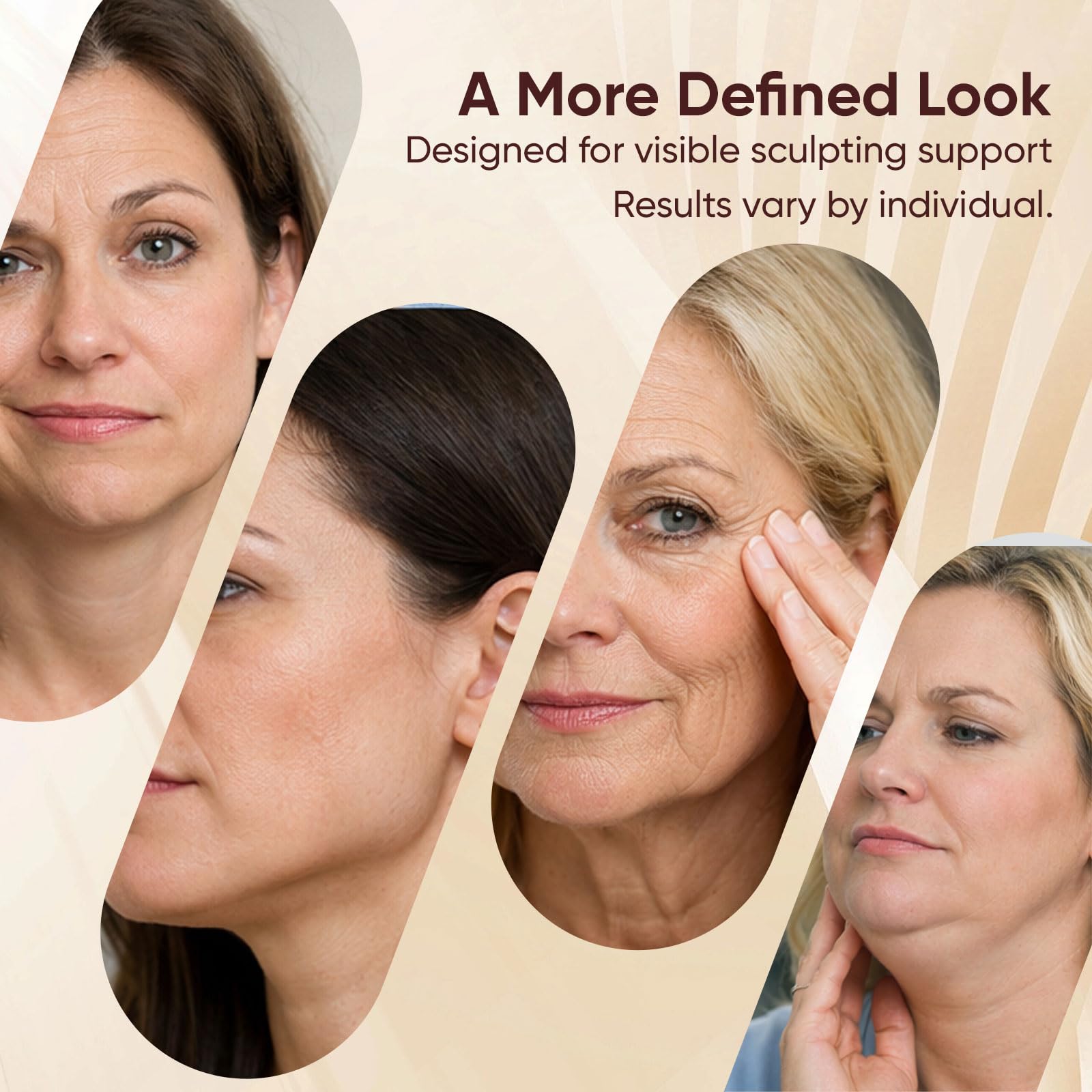 SKULT Collagen Face Sculpt Wrap enhances chin contour with gentle compression.