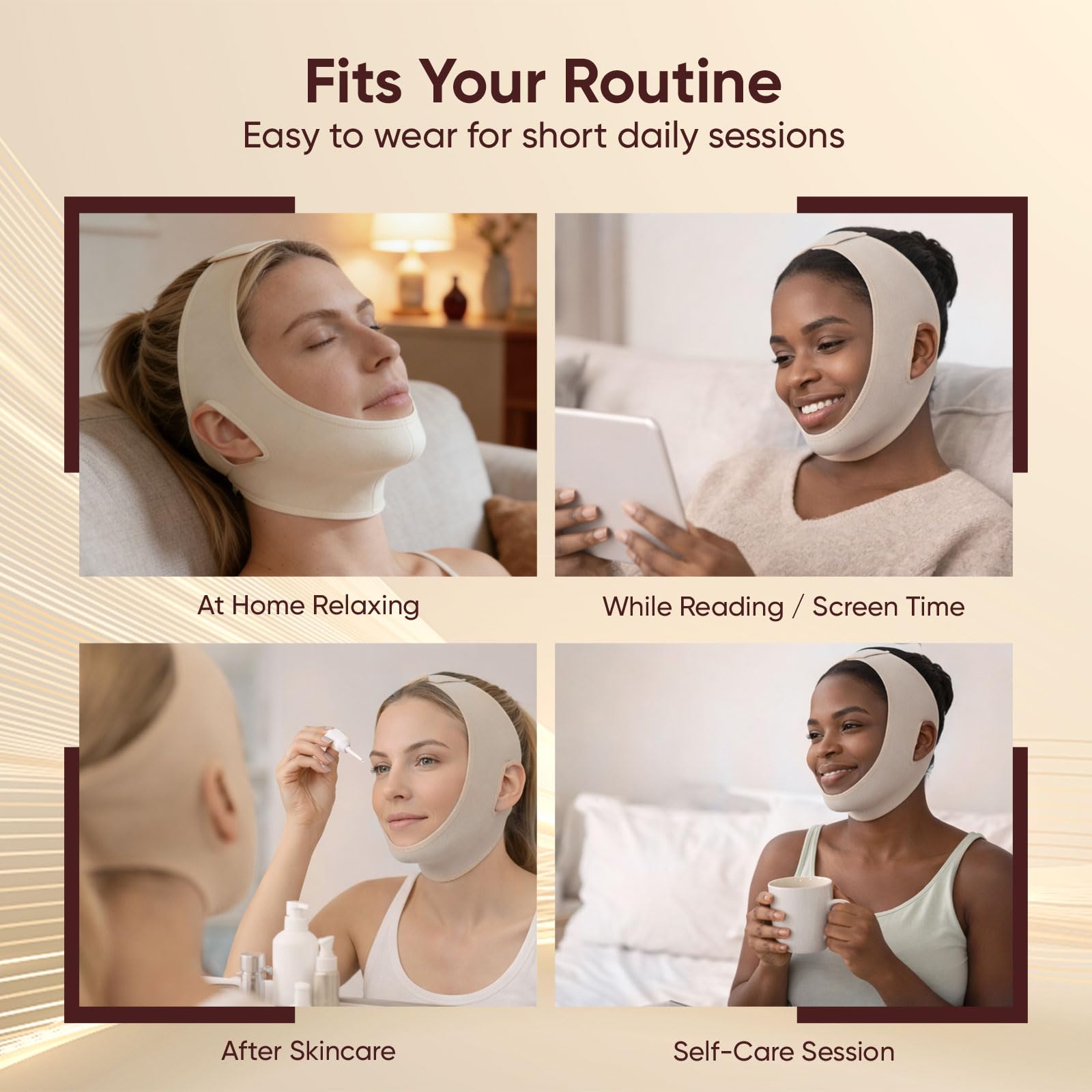 SKULT Collagen Face Sculpt Wrap is a breathable sleep mask you can care for.