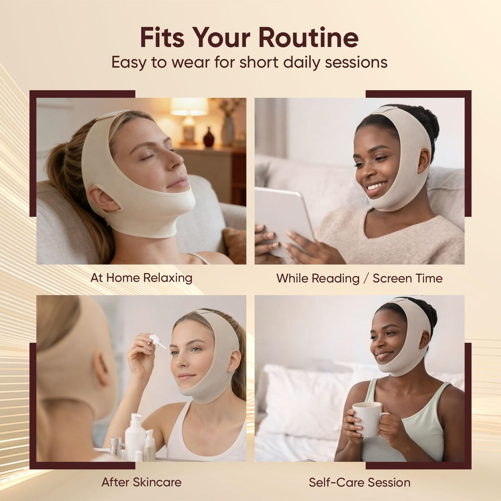 SKULT Collagen Face Sculpt Wrap is a breathable sleep mask you can care for.