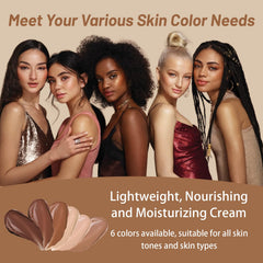 Variedad de tonos de Skween Skin Tint para tono de piel diverso.