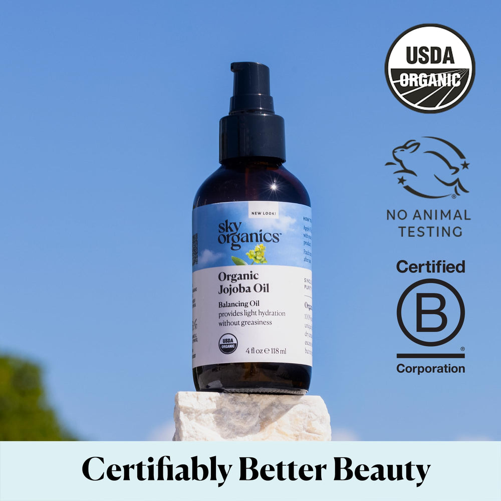 Sky Organics Aceite de Jojoba para cuidado corporal diario.