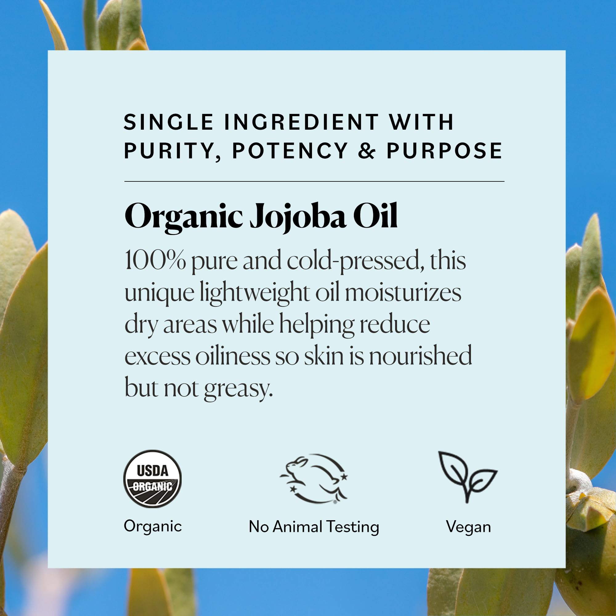 Sky Organics Aceite de Jojoba para uñas e hidratación de manos.