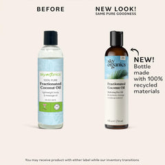 Sky Organics Aceite Seco Fraccionado de Coco desmaquilla suavemente sin residuo graso