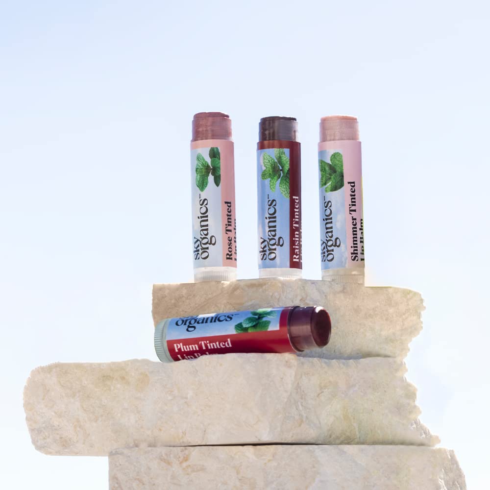Sky Organics beeswax lip balm barrier against dryness