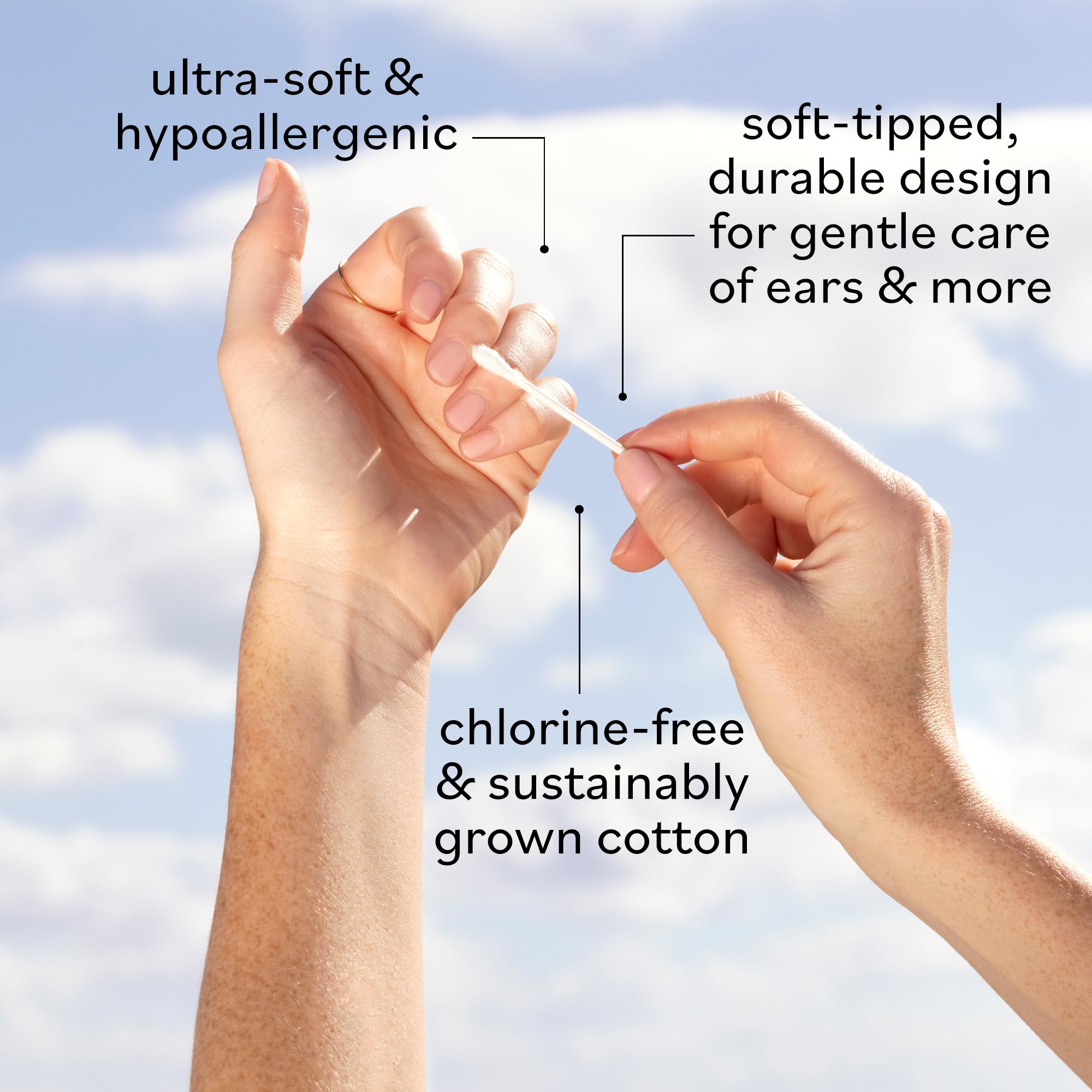 Sky Organics chlorine-free swabs ideal for chemical-free daily care