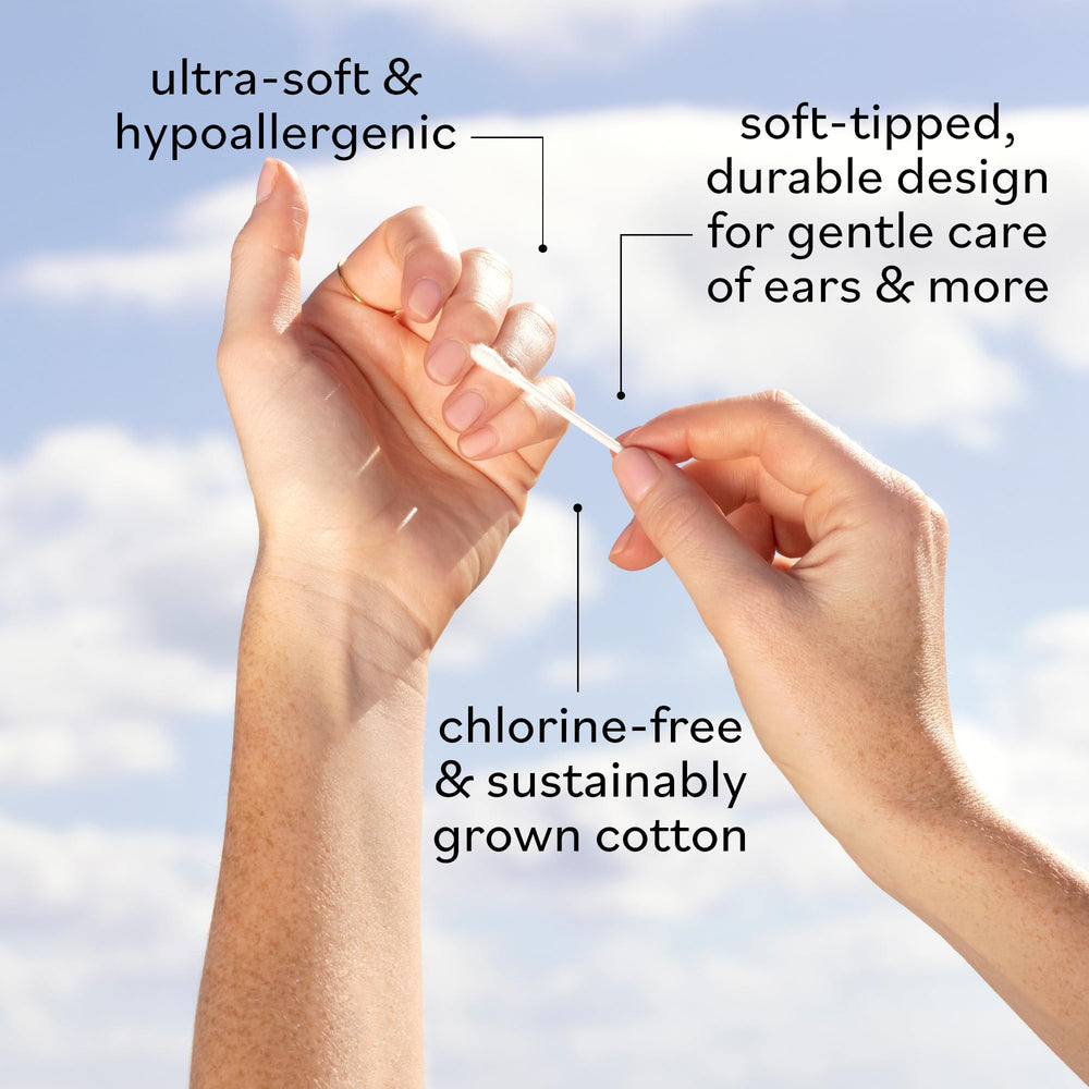 Sky Organics chlorine-free swabs ideal for chemical-free daily care