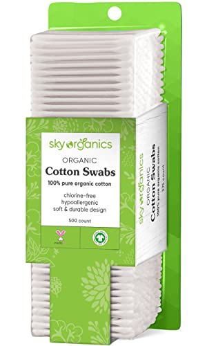 Sky Organics hypoallergenic cotton swabs are skin-friendly for everyday care.