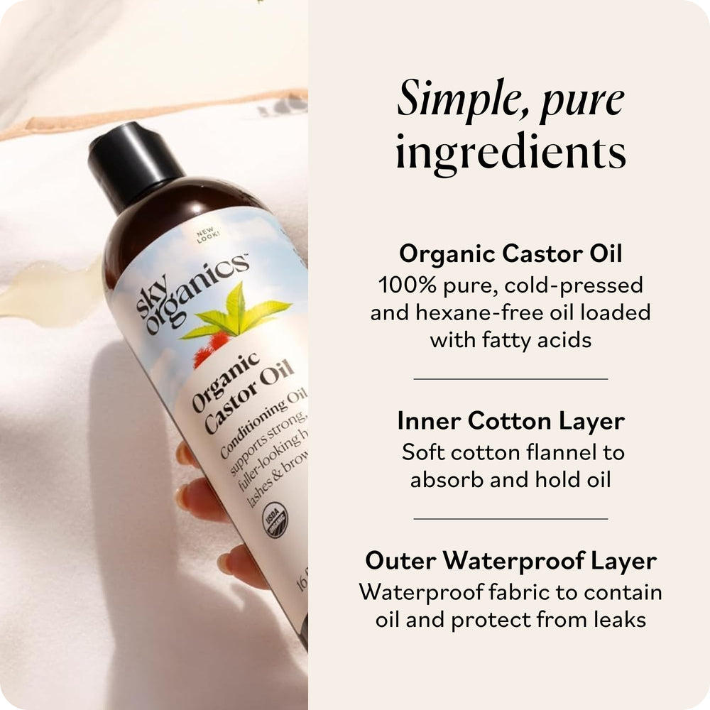 Sky Organics cotton wraps close-up highlighting soft, breathable material quality.