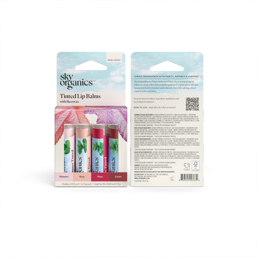 Sky Organics cruelty-free lip balm certification label