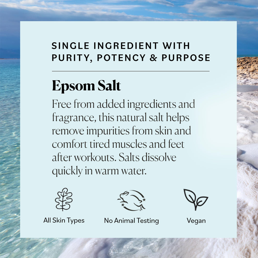 Sky Organics Epsom Salt Foot Soak helps refresh tired feet.
