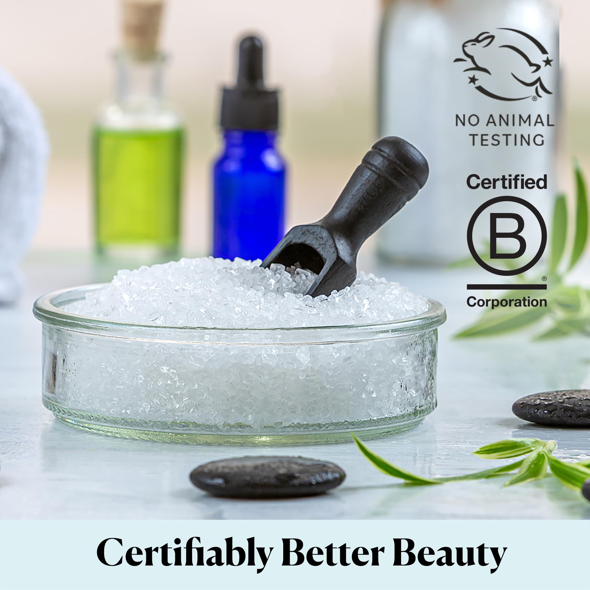 Sky Organics Epsom Salt can be used in a shower scrub for gentle exfoliation.