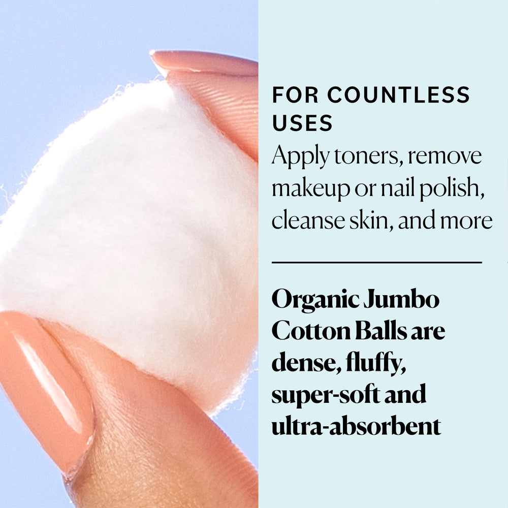Sky Organics cotton balls in box ready for use
