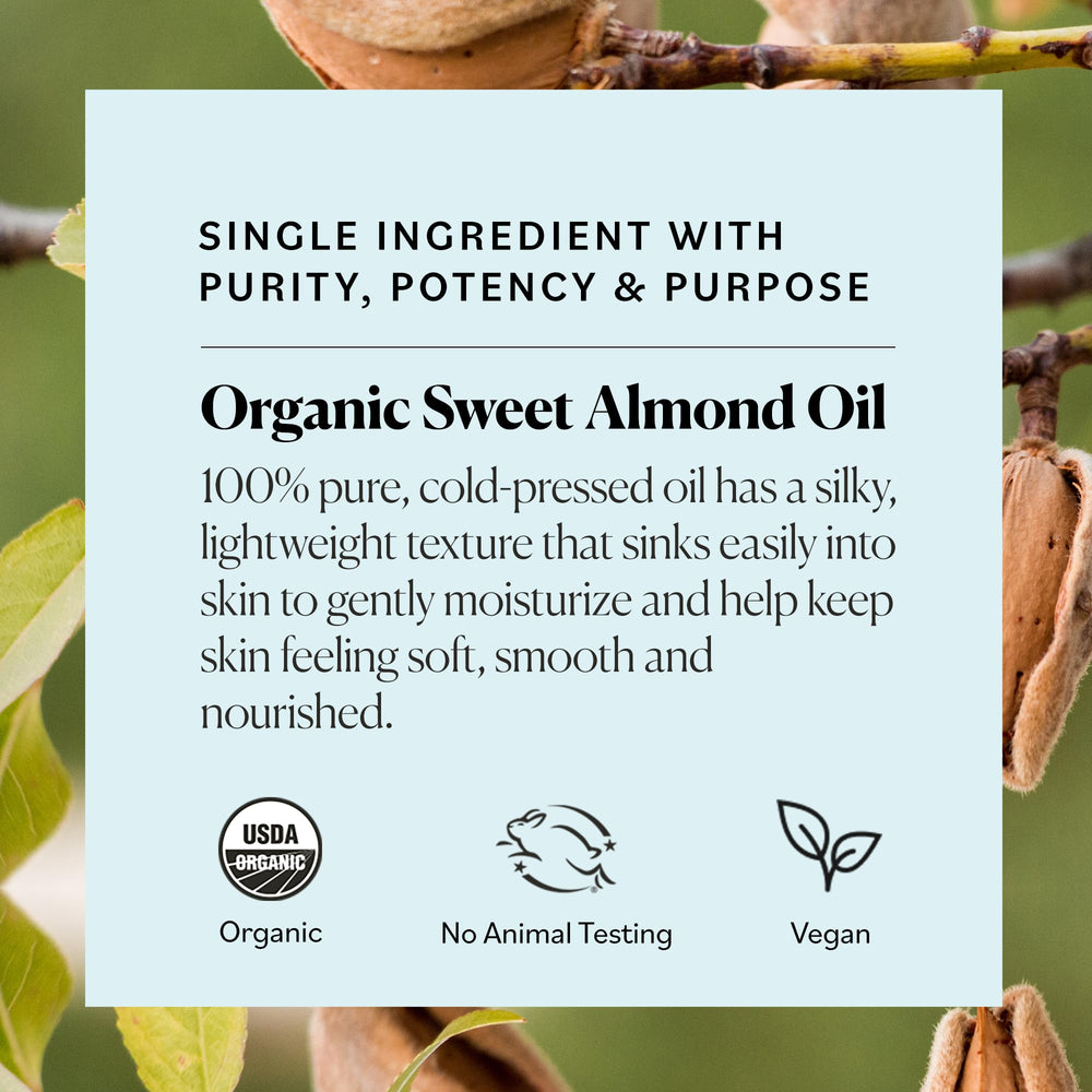 Cuticle care with Sky Organics Sweet Almond Oil nourishing nails and surrounding skin.