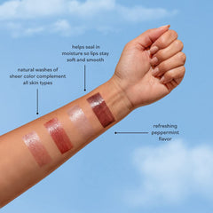Sky Organics tinted lip balm rose shade adds subtle color and hydration