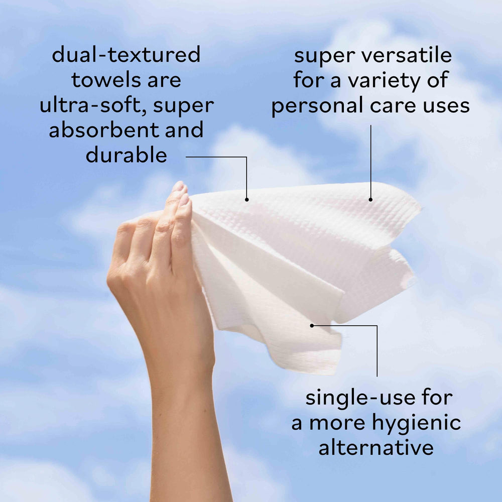 Sky Organics toallita facial con doble textura para exfoliacion suave