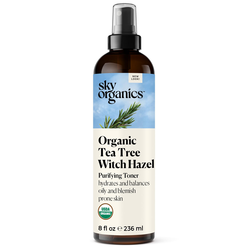 Sky Organics Tónico Arbol de Té - botella purificante para piel limpia.