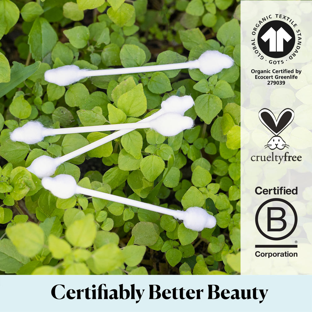 Sky Organics vegan and cruelty-free swabs for sensitive skin.