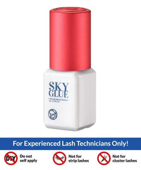 Sky S+ glue bottle being shaken to mix, showcasing low-viscosity formula for precision.