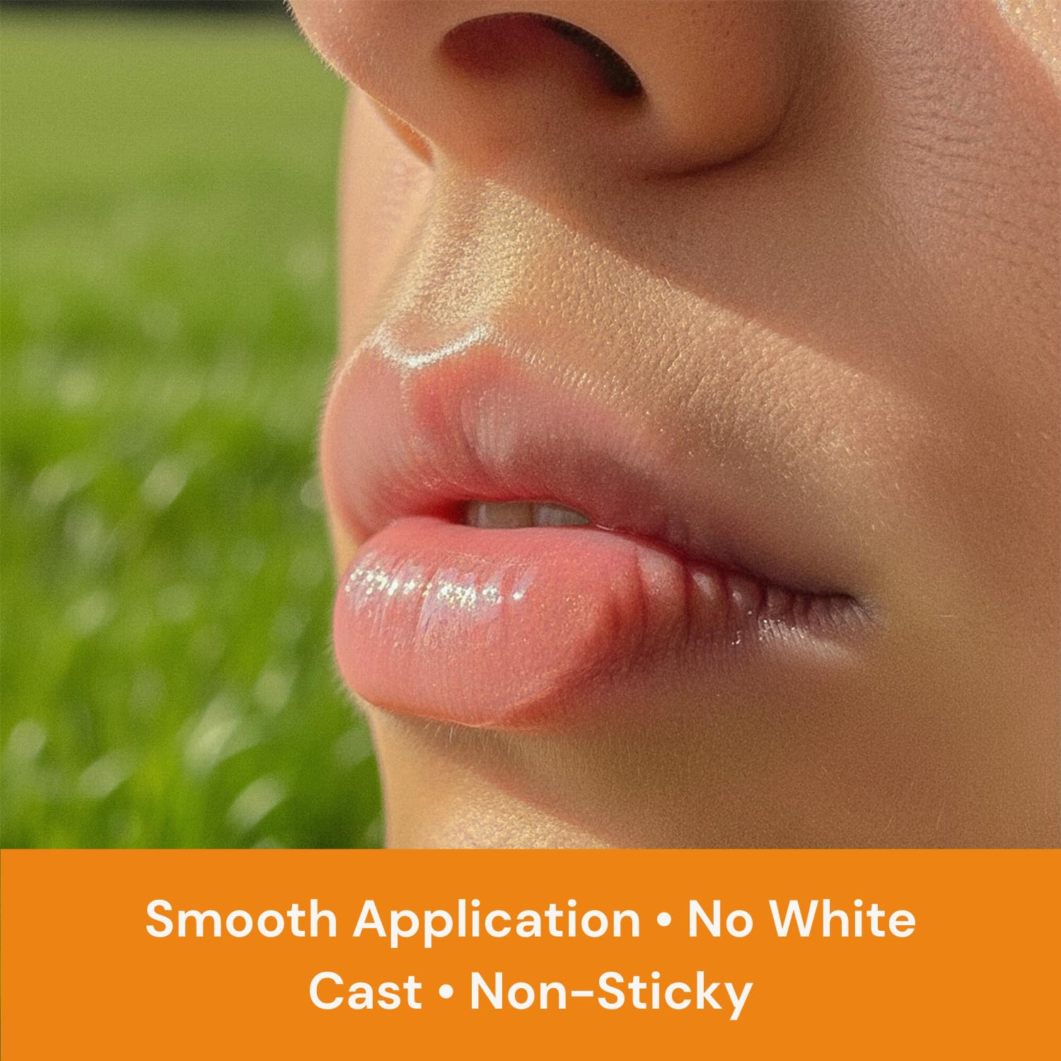 Primer-base use of Sky & Sol Lip Jelly SPF 25 demonstrates lip-ready smoothness.