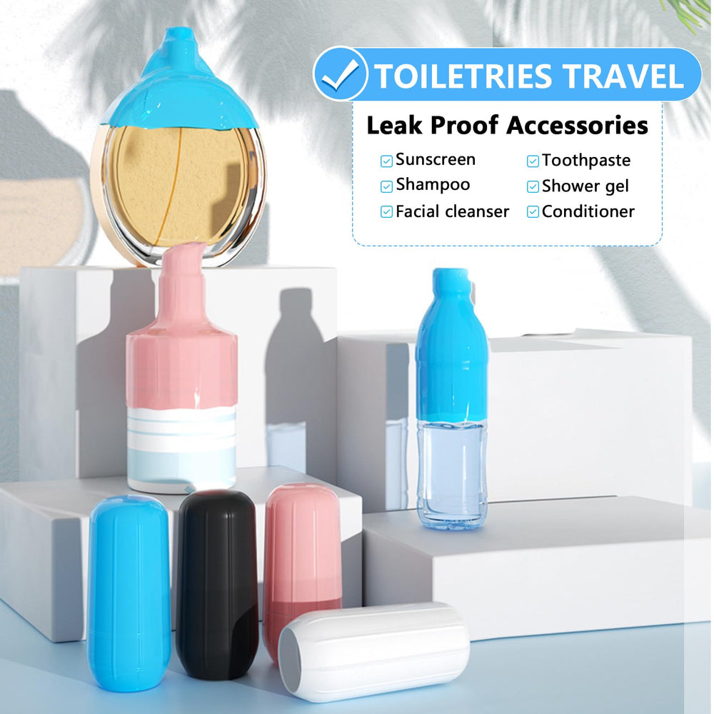 Skyconser cruise-friendly toiletry cover guards bottles on ships