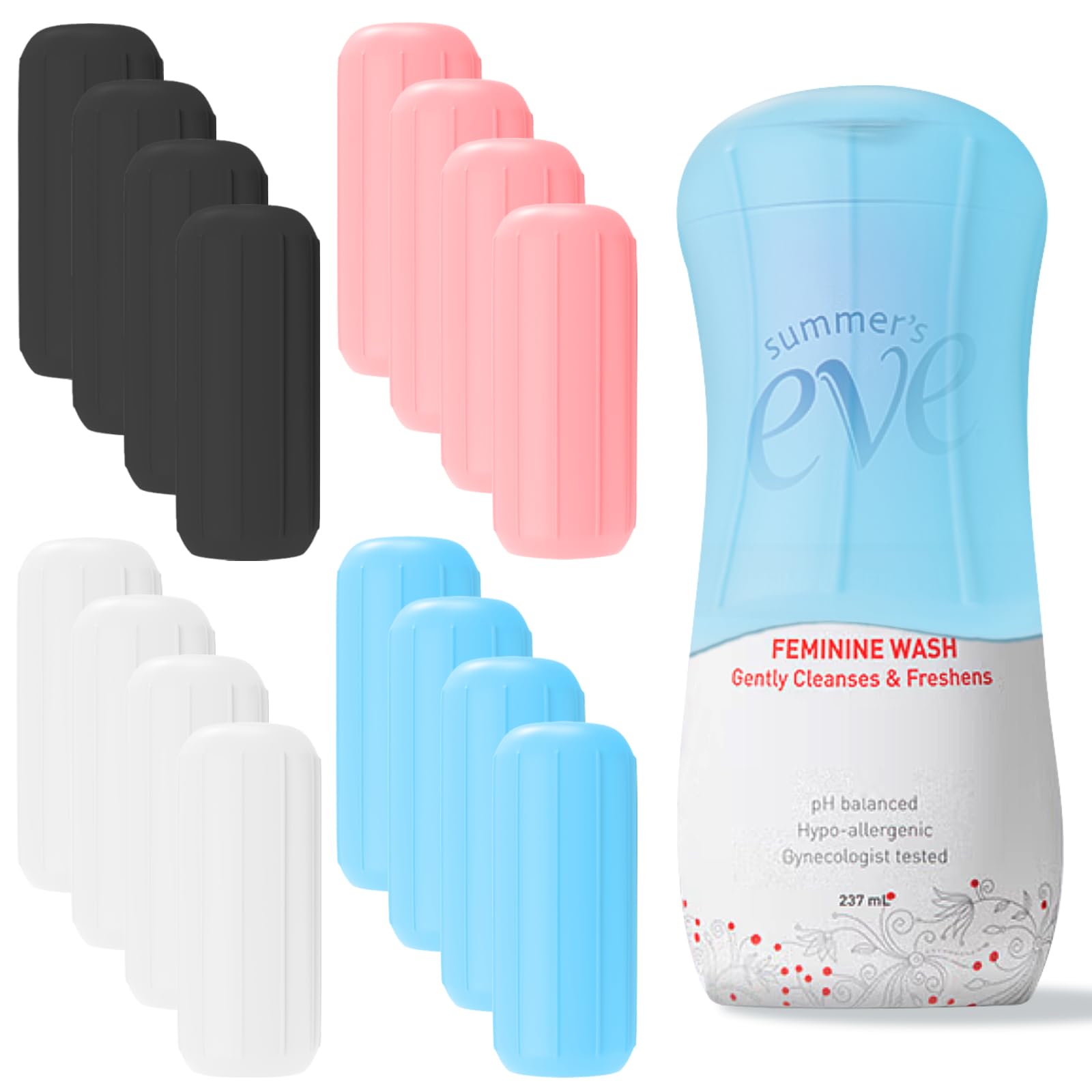 Skyconser portable travel bottle sleeve keeps containers neatly grouped